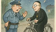 Vtip: Policista v noci zastaví kněze