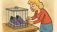 Vtip: Víš, proč blondýnka schovává boty do klece?