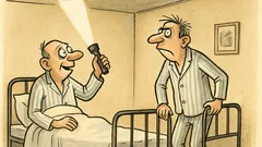 Vtip: Jsou dva blázni na pokoji...