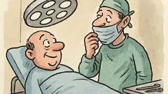 Vtip: Pacient na sále: „Sundejte roušku, doktore…“