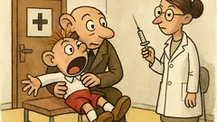 Vtip: Hurvínek jde na očkování…