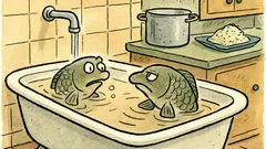Vtip: Ve vaně si kapři povídají