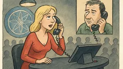 Vtip: Blondýnka a nápověda přítel na telefonu