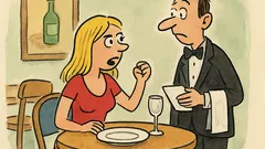 Vtip: Číšník se ptá blondýnky: Máte obědnáno?