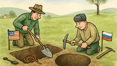 Vtip: Američtí archeologové kopali do pěti metrů