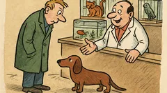 Vtip: Ve zverimexu řeší krátké psí nohy