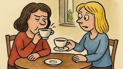 Vtip: Brunetka u blondýnky: káva nebo čaj?