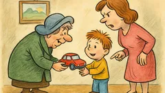 Vtip: Pepíček dostane od tety autíčko