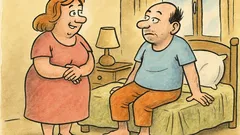 Vtip: Manželka: Shodila jsem dvě kila