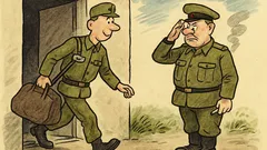 Vtip: Vojín dostal za vzorné chování dovolenku