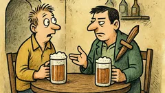 Vtip: Kamarádi v hospodě: „Zabíjím upíry“