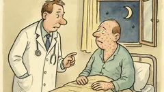 Vtip: Doktor: Spíte při otevřeném okně?