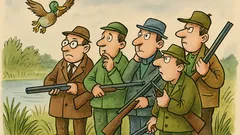 Vtip: Pět doktorů vyrazí na lov kachen