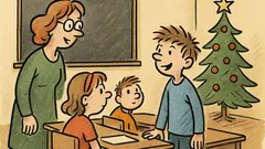 Vtip: Učitelka: Co jste našli pod stromečkem?