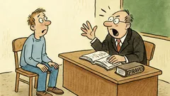 Vtip: Přijde student práv ke zkoušce…