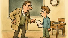 Vtip: Otec: Jestli z testu dostaneš pětku…