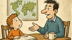 Vtip: Tati, proč se musím učit anglicky?