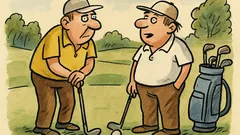 Vtip: Rozhovor na golfovém hřišti...