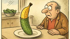 Vtip: Zevnitř žluté, zvenku zelené?