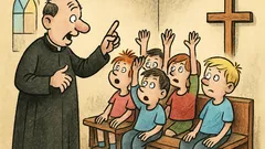 Vtip: Pan farář se ptá dětí…