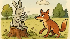 Vtip: Zajíc na pařezu dělá manikúru…