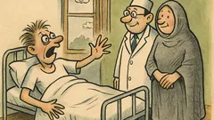 Vtip: Pacient v nemocnici: Odejdi, strašidlo!