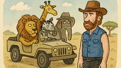 Vtip: Chuck Norris jednou navštívil safari…