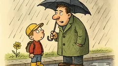 Vtip: Tati, proč prší?