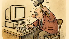 Vtip: Víte, jakým příkazem v DOSu zablokujete klávesnici?