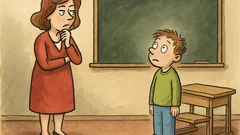 Vtip: Nová učitelka: Kdo je hloupý?