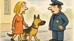 Vtip: Jde blondýnka se psem po ulici