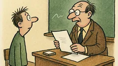 Vtip: „Pane profesore, jak bude test?“