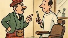 Vtip: Skot přijde k holiči…