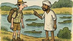 Vtip: Pane, dá se v jezeře koupat?