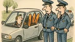 Vtip: Policisté a vodní lyže na jezeře