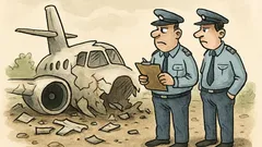 Vtip: Policisté u trosek proudového letadla…