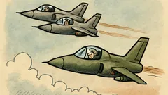 Vtip: Letí dvě stíhačky a jedna nestíhá