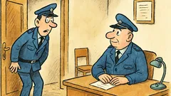 Vtip: Přijde policajt do kanceláře…