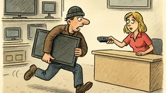 Vtip: Vtrhne zloděj do obchodu s elektronikou…