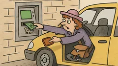 Vtip: Přijede žena k bankomatu…