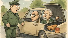 Vtip: Heisenberg se Schrödingerem zastaví policie