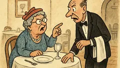 Vtip: „Objednáno?“ ptá se vrchní paní