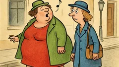 Vtip: Jde tlustá paní po ulici…