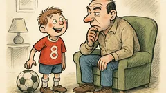 Vtip: Tomáš přijde z fotbalu domů…