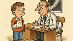 Vtip: Pepíček si zlomí ruku u doktora