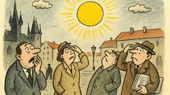 Vtip: Pražané spatřili na nebi zářivý objekt