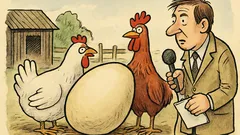 Vtip: Slepice snese sedmikilové vejce...