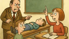 Vtip: Rozzlobený učitel: Proč Pavel leží?