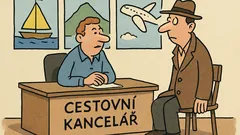Vtip: Pán v cestovce shání levnou dovolenou