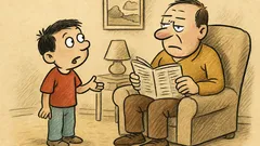 Vtip: Pepíček se ptá tatínka